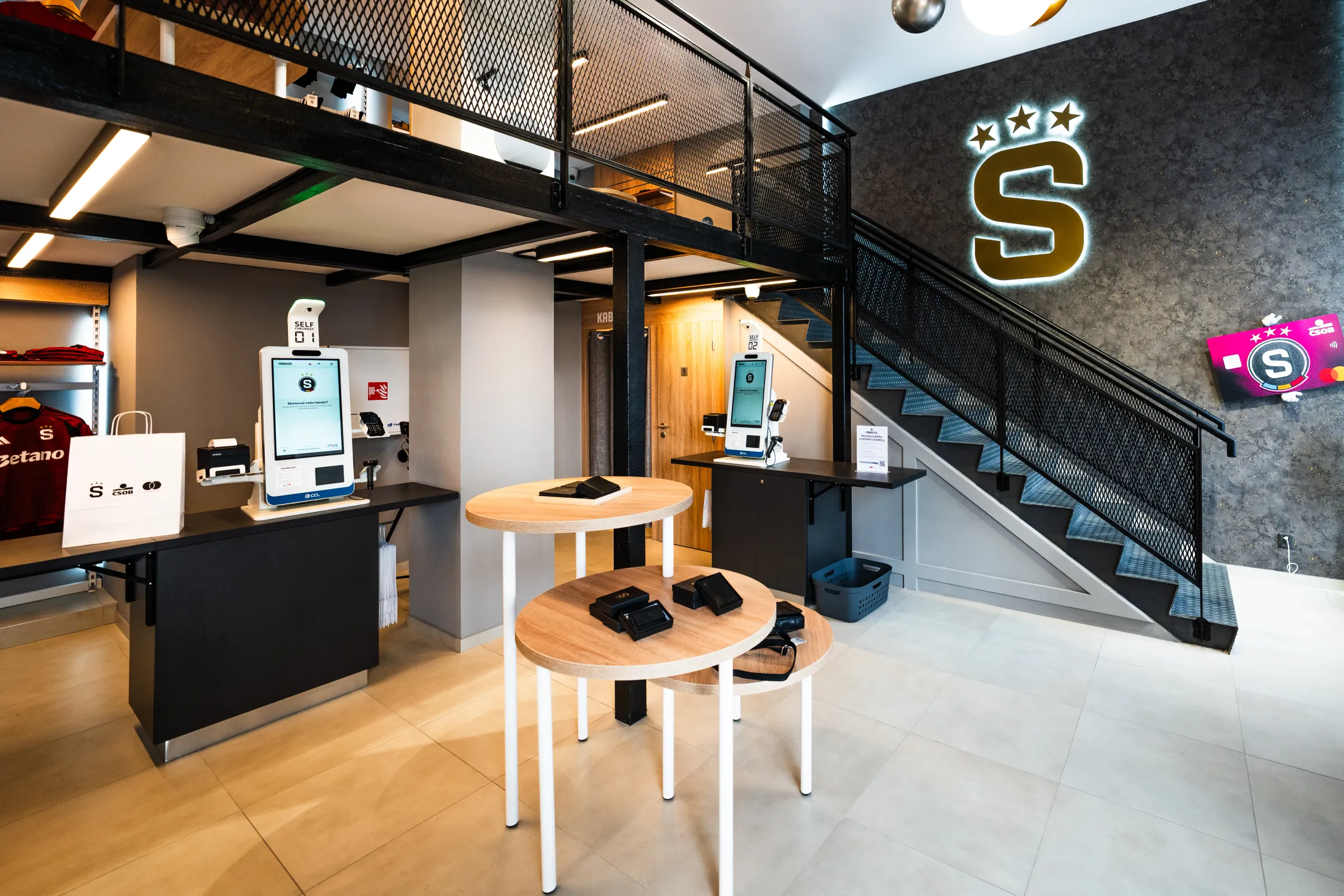 Fanbutik AC Sparta Praha - realizace P.V.A. Systems
